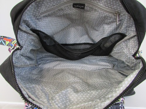 Kipling Alanna Black Mesmerized Strap Diaper Bag Travel Bag Weekender NWT - Picture 16 of 16
