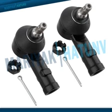 Pair Front Outer Tie Rod End Link For Hyundai Accent Elantra Tiburon Kia Spectra