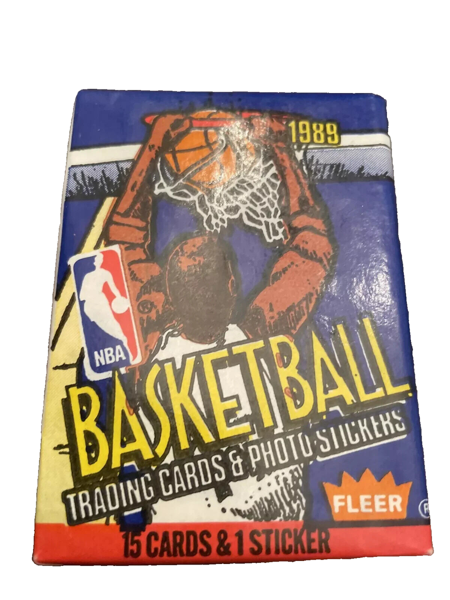 1 PACK 1989 FLEER BASKETBALL FROM FACTORY NEW UNOPEN UNSEARCH BOX