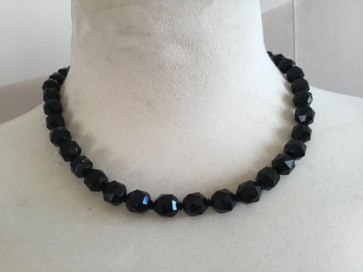 Collier à Franges En Jais Des Années 60 - Vintage - Parfait état - Bijou Rétro