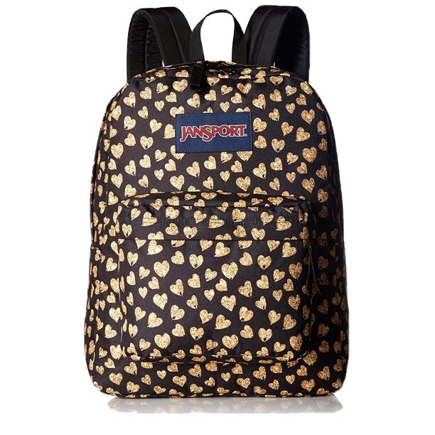 jansport backpack black gold Right Pack - Durable Daypack with Padded 15" Laptop Sleeve, Spacious Main Compartment & Integrated Water Bottle Pocket curve shoulder straps Jansport Right Pack Black Backpack