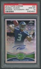 2012 Topps Chrome Russell Wilson #40 (RC) Refractor Autograph /178 PSA Gem MT 10