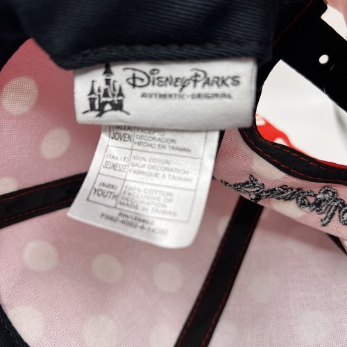 Girls Minnie Mouse Ears Hat Baseball Cap Disney Parks Disneyland Polka Dots - Picture 8 of 10
