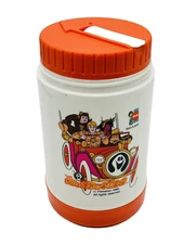 Vintage 1986 Deka Plastics Filmation Ghostbusters Thermos with Top Lid