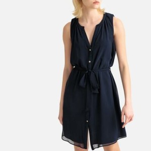 navy chiffon blouse uk