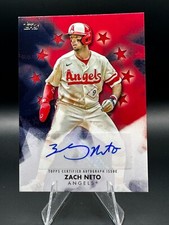 2023 Topps Update - Zach Neto Baseball Stars Autographs Red /25 #BSA-ZN Angels