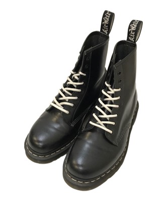 Dr.Martens/ 1460 White Stitch 8 Hole Boots Black Size:UK7(26CM) | eBay
