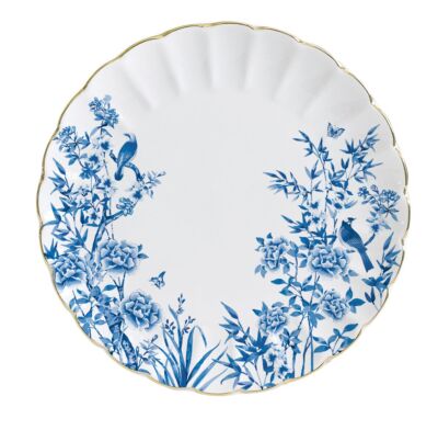 Speiseteller PARADISE GARDEN D. 26cm weiß blau Porzellan Easy Life
