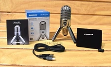 SHIPS FREE! NEW Samson Meteor Mic USB Desktop Microphone Noise Cancel Technology