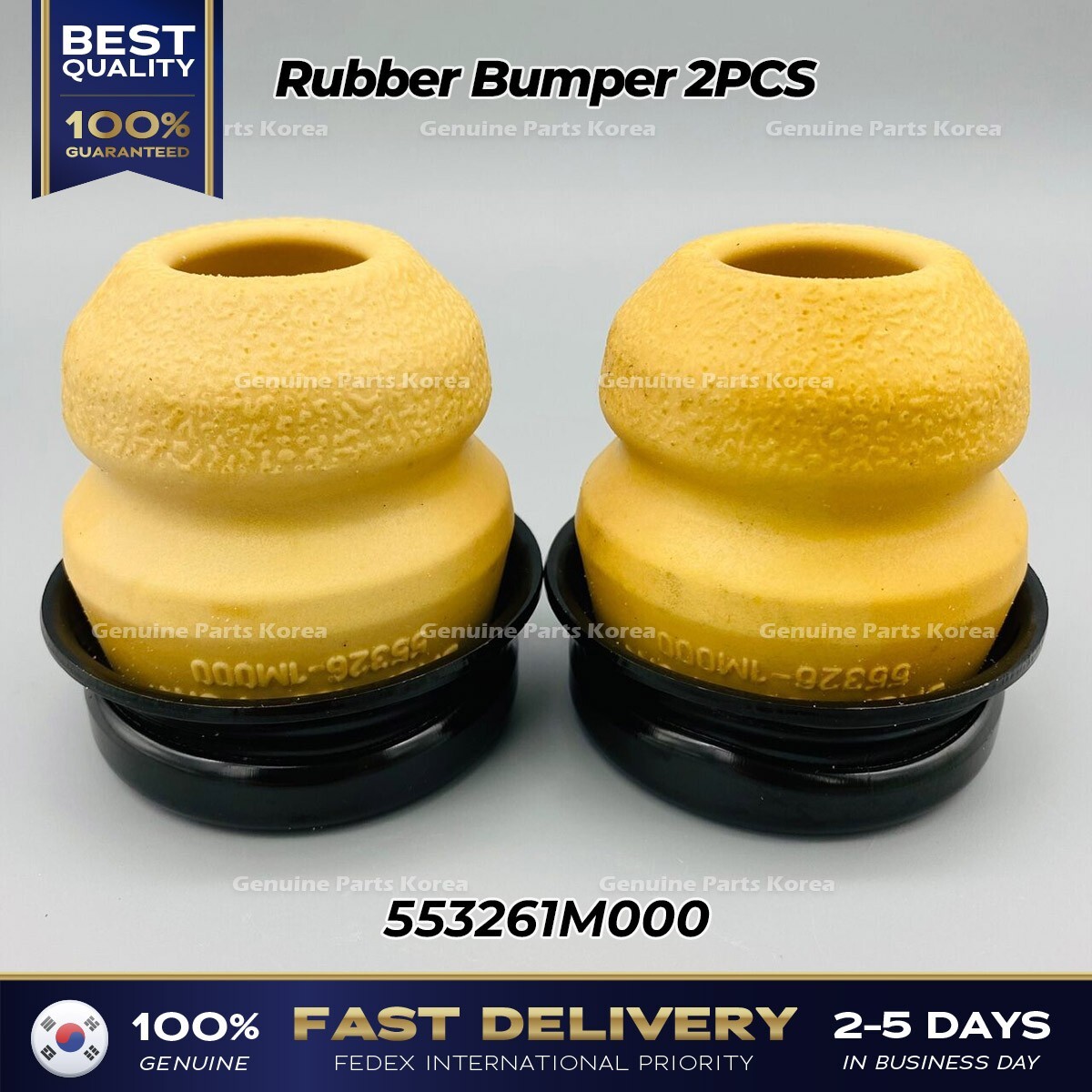 ⭐Genuine⭐ Rubber Bumper 2PCS 553261M000 for Hyundai Accnet Kia