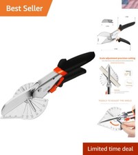 Precision Adjustable Miter Shears for Seamless Cuts - 45 to 135 Degrees