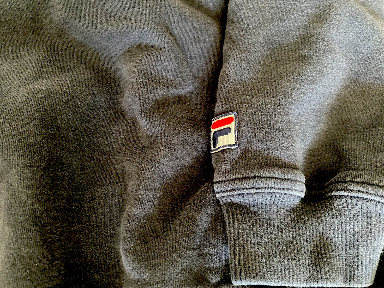 Felpa pullover con cappuccio FILA vintage anni 90 taglia XXL logo ricamato