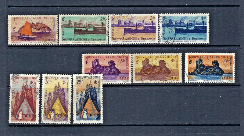 New Caledonia 1948 #282**294 USED Pictorial issue