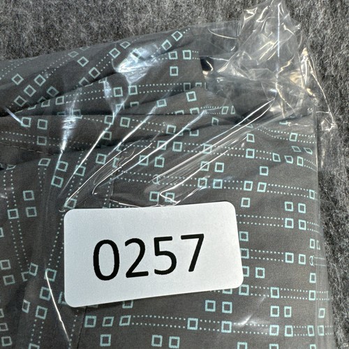 Camisa Cinch Para Hombre XL Manga Larga Botón Gris Con Cuadrado Azul - Imagen 9 de 9