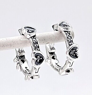 New 100% Authentic PANDORA 925 Radiant Sparkling Hearts Hoop New 100% Authentic PANDORA 925 Radiant Sparkling Hearts Hoop