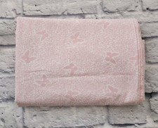 Pottery Barn Kids Pink Butterfly Twin Flat Sheet Animal Print 100 Cotton