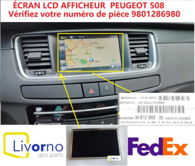 Écran LCD De Rechange OEM Pour Peugeot 508 & Citroën DS5 – Réf. 9804376180 / 9804563180 – Visibilité Optimisée