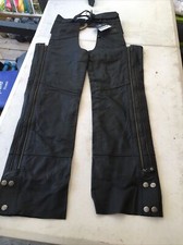 Harley Davidson Leather Chaps Part # 98039-12vm Women's Size S Made In USA NEW