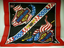 90's Harley Davidson Motorcycle Bandana Handkerchief Made In USA Official Licen