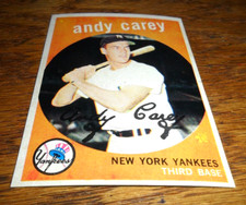 1959 Venezuelan Topps  Andy Carey #45 New York Yankees BENCO VENEZUELA