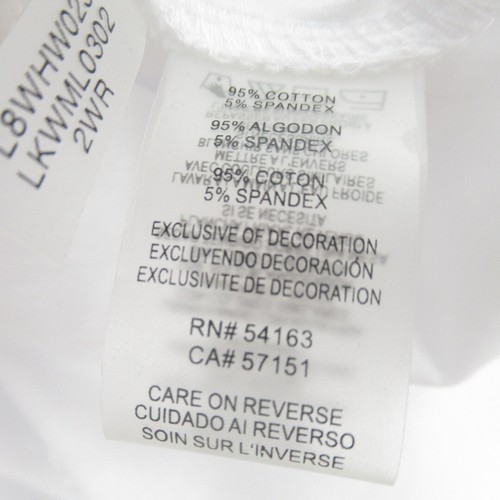 Karl Lagerfeld T-shirt UK Medium White Short Sleeve Top Designer Logo Cotton - Picture 22 of 24