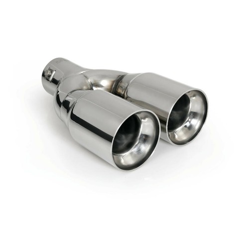 Embout échappement Noir Inox Pour Audi A4 B9, A5 F5 - Plug & Play, Diamètre 65mm, Design Sport