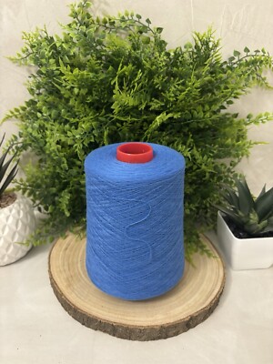 Filato 100% Cashmere Made In Italy NM 2/28 color Electric Blue rocca da 390 gr