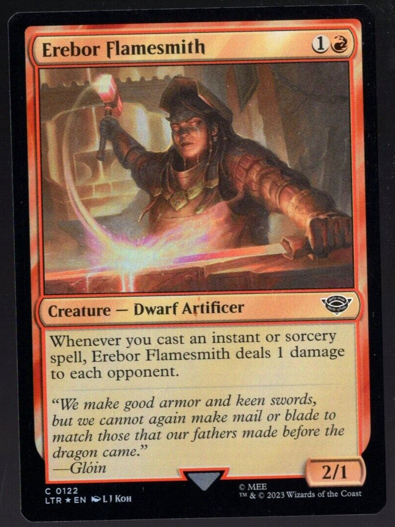 Erebor Flamesmith 0122 Common Foil Lord of the Rings MTG Near Mint