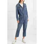 Current Elliott Women's Blue Studded Denim Jumpsuit ~ Size 3 ~ UK 12 US 8