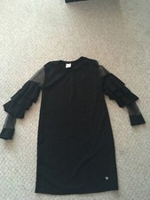 Corallo Italia Black stretch wiggle sparkly evening party dress size 12/14