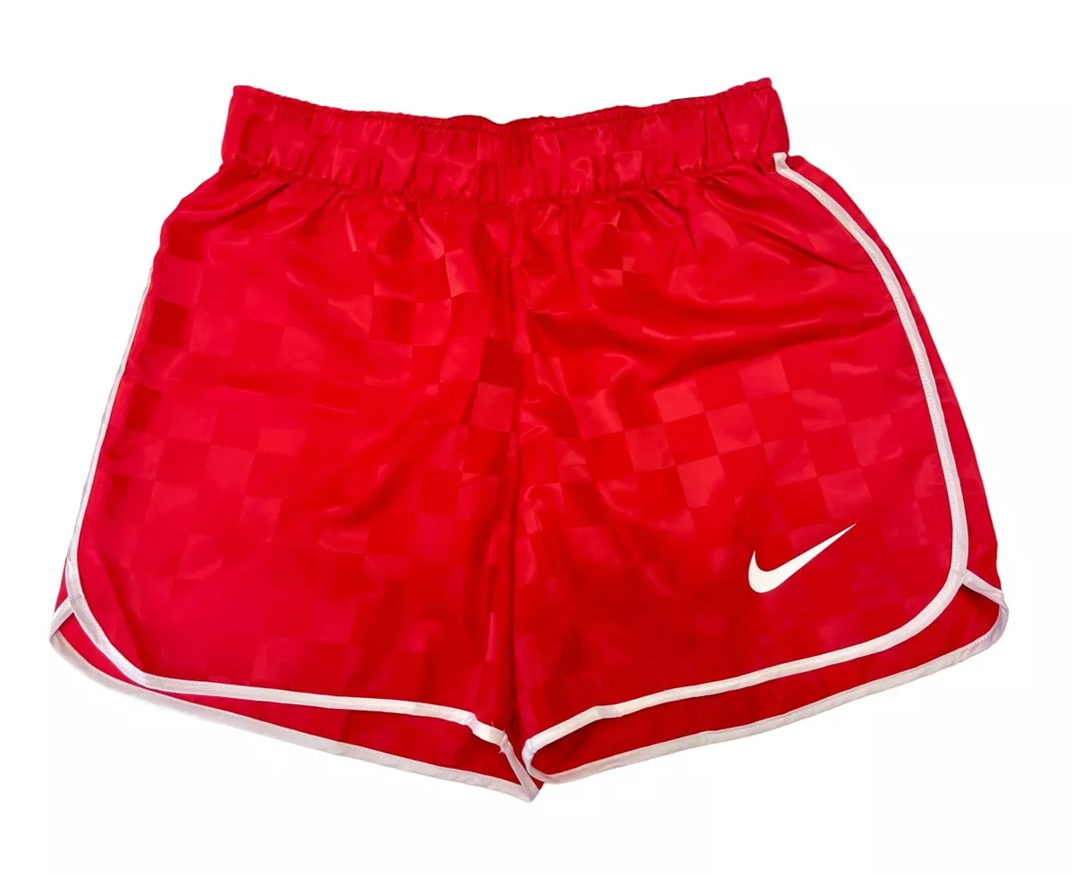 Nike Women s Sportswear Standard Fit Red Shorts