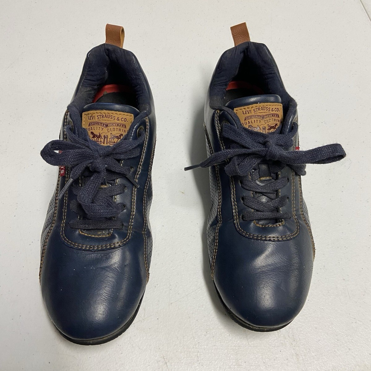 Levi’s Denim Oxford Casual Shoes Men Size 9 Blue Black levis denim shoes products for sale | eBay main image 3