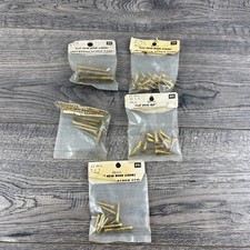 Vintage Brass (Boat?) Flat Head Wood NOS Jefferson Screw Corp *MADE IN USA*