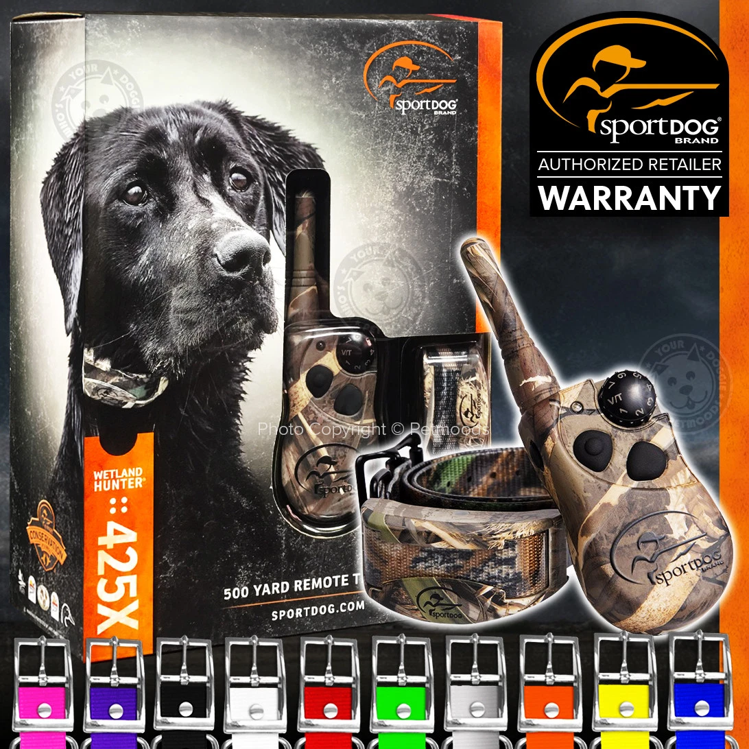 SportDOG WetlandHunter 425X Camo Max 5 Dog Training Collar SD 425XCAMO Strap