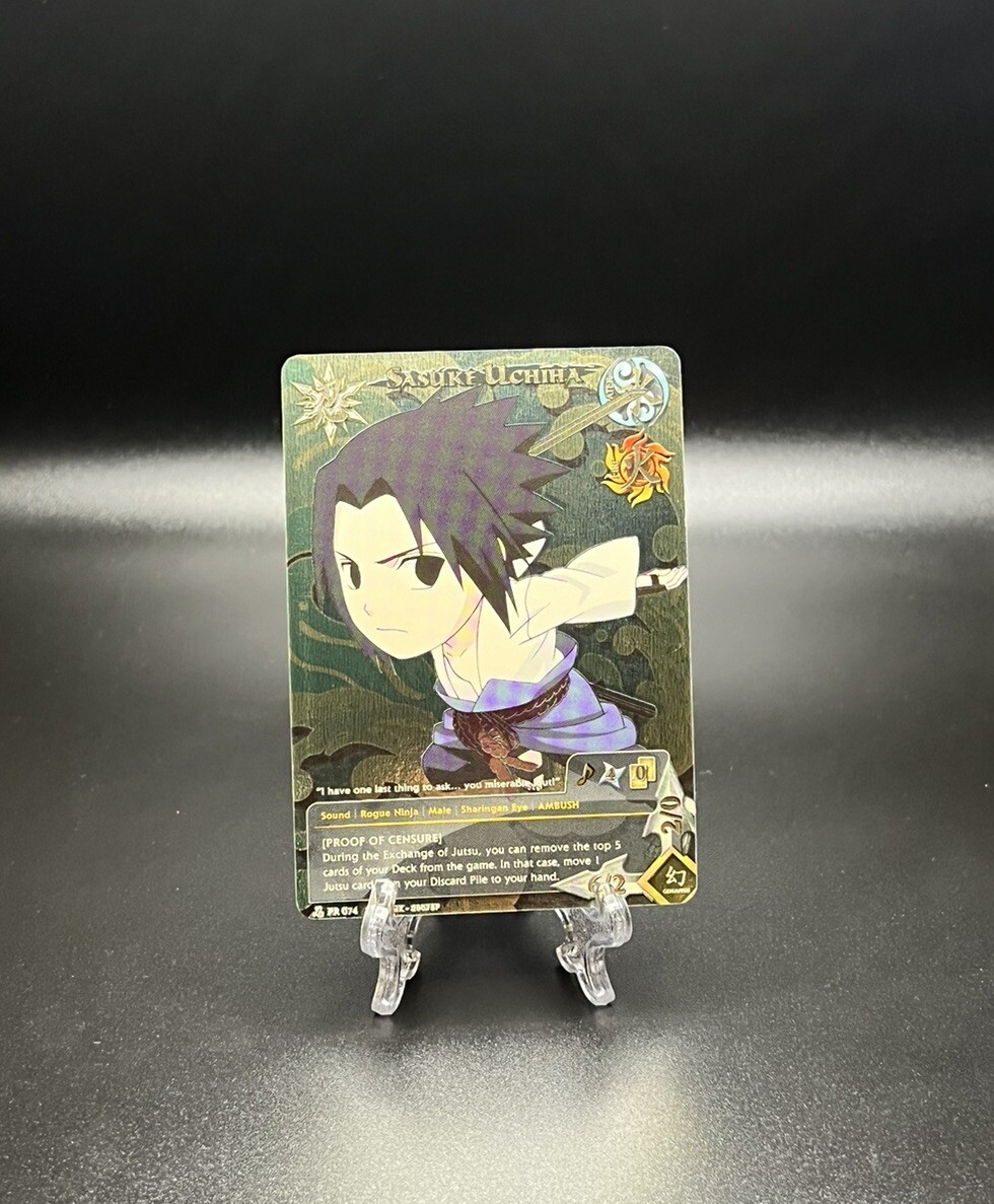 NarutoCCG: Sasuke Uchiha - PR 074 - Foil Promo NM/Mint - Chibi
