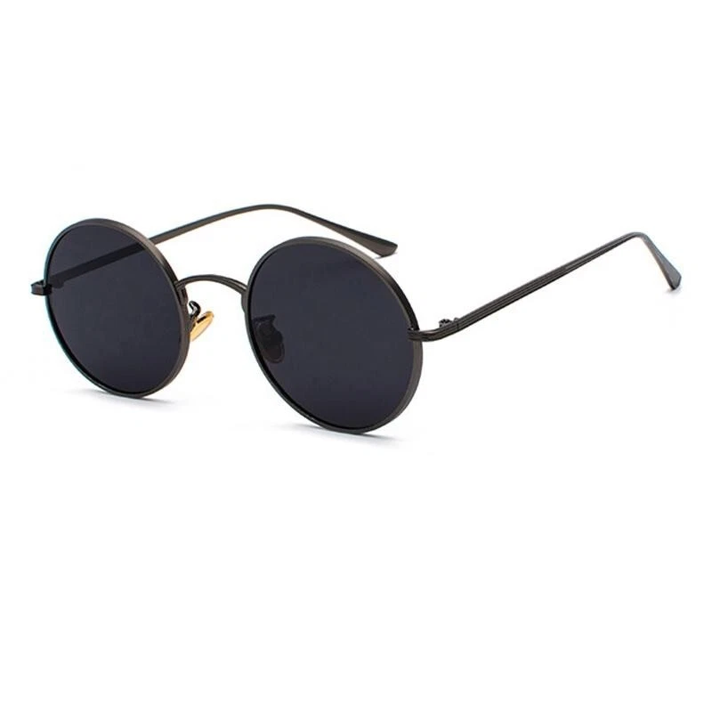 Round Shape Frame Sunglasses Yusaku Matsuda BK Actor Movie Glasses