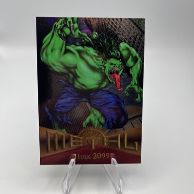 1995 MARVEL METAL SILVER FLASHERS HULK