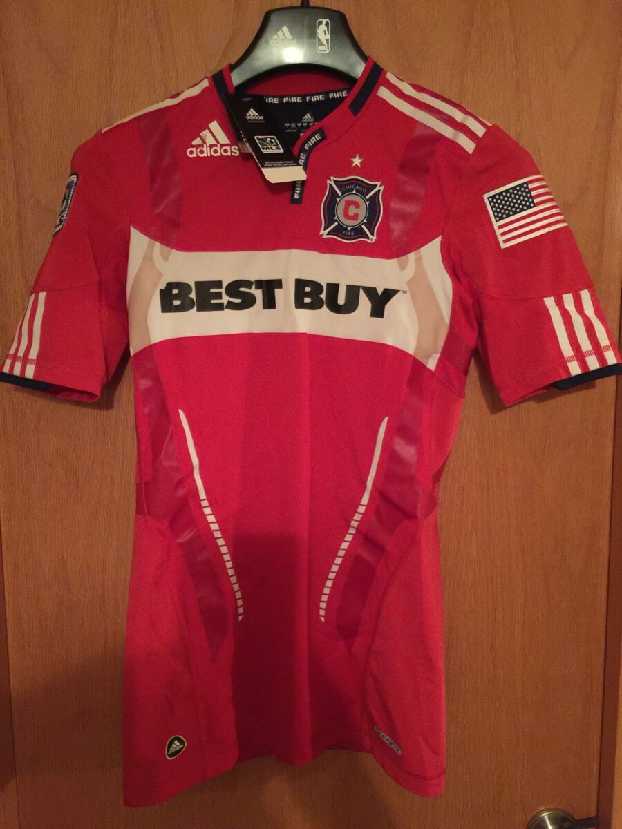 Adidas MLS Chicago FIRE 2008 Soccer Authentic Team Jersey Adidas MLS Chicago FIRE 2008 Soccer Authentic Team Jersey