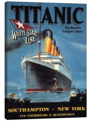 Leinwandbild White Star Line ''Titanic'', 1912