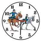 Horloge Murale en Bois Les Tuniques Bleues 20 cm