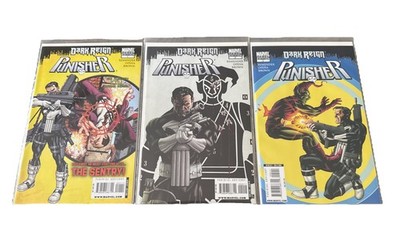 PUNISHER #1-2,5 DARK REIGN Marvel 2009 - Punisher vs. The Sentry Variants