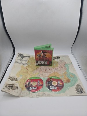 Red Dead Redemption 2 Xbox One + Map Complete Tested Working See Great Conditon 