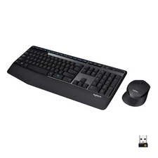 Logitech MK345 Comfort Full Size Wireless Keyboard and Mouse Combo with Palm Res