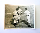 1950s NY GIANTS- BROOKLYN DODGERS BASEBALL ACTION PRESS PHOTOS – 4-PIECE LOT! — photo 4