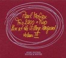 Live at the Village Vanguard Vol.3 von Motian,Paul Trio 20... | CD | Zustand neu