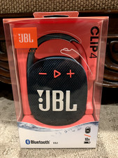 JBL Clip 4, Blue/Coral, Ultra-portable Waterproof Speaker- Brand New Sealed Box
