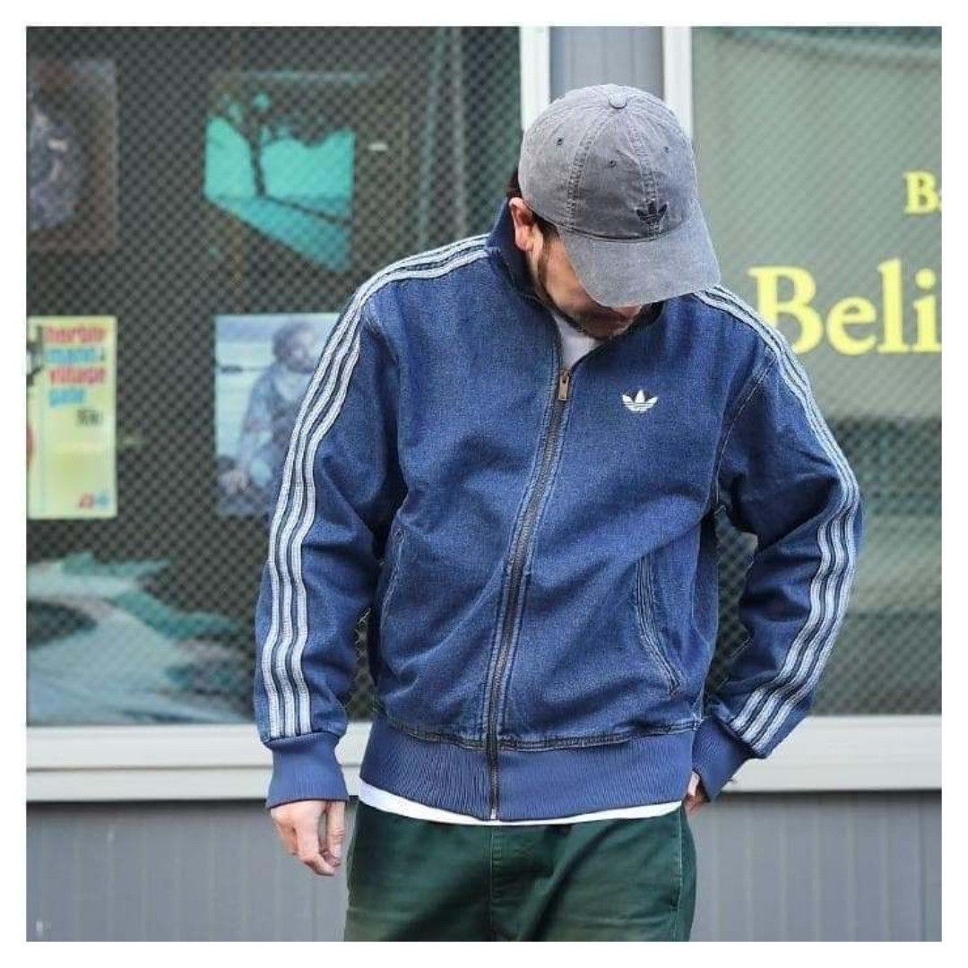 ジャケット・アウター  ADICOLOR DENIM FIREBIRD TRACK TOP Adidas Adicolor Denim Firebird Track Top Blue S From Japan | eBay