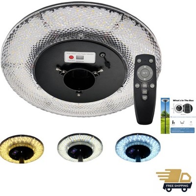 Solar Repair-Replacement Outdoor Post Light Head with 3 Color Switching, DC C...