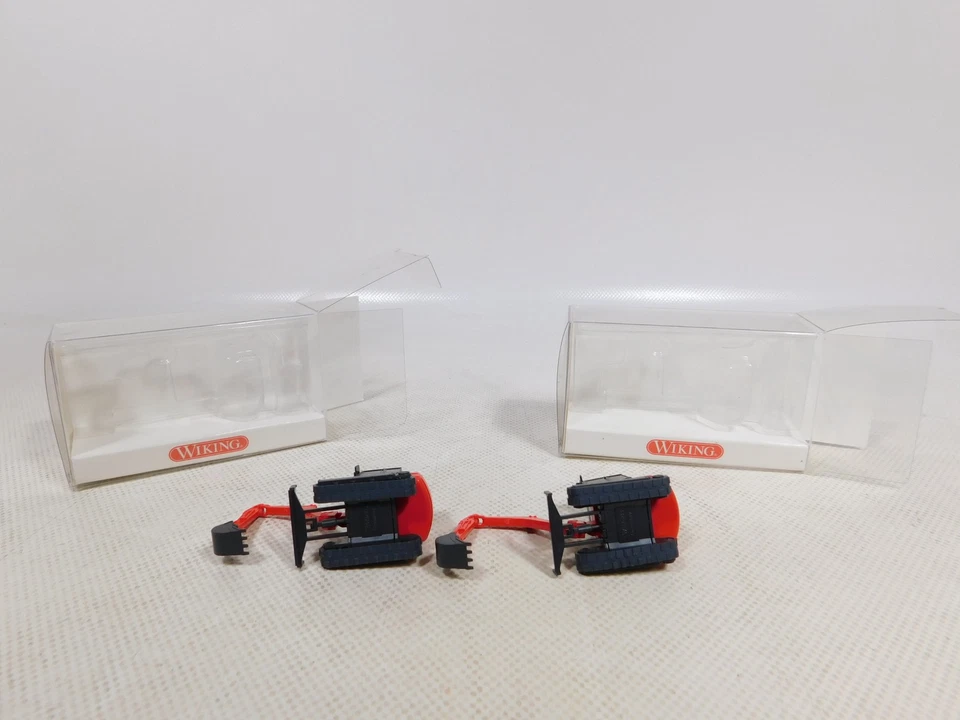 Wiking 1:87 H0 2x 0658 03 31 Model Mini Excavators Terex Hr 18 Mint + Box # - Image 3 of 4