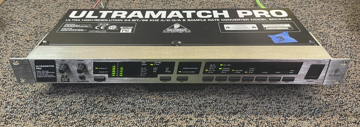 BEHRINGER UltraMatch PRO SRC2496 AD/DA & Sample Rate Converter